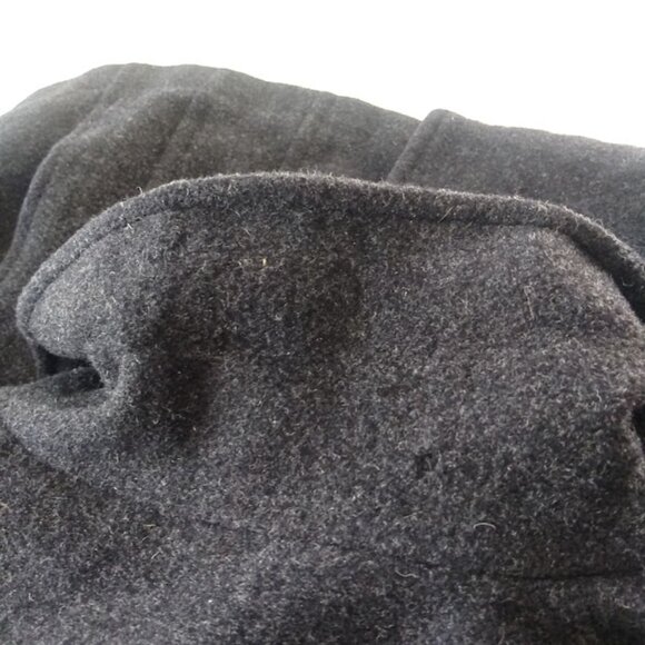 St. John's Bay women's size L black cashmere blend pea coat - Picture 12 of 16